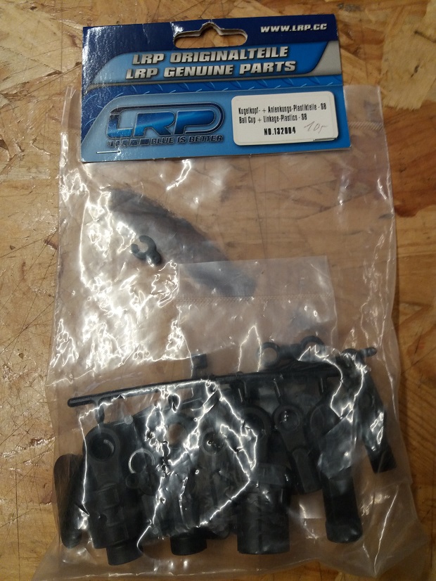 LRP Ball Cup S8 - Kugelkopf+ Anlenkungs Plastikteile