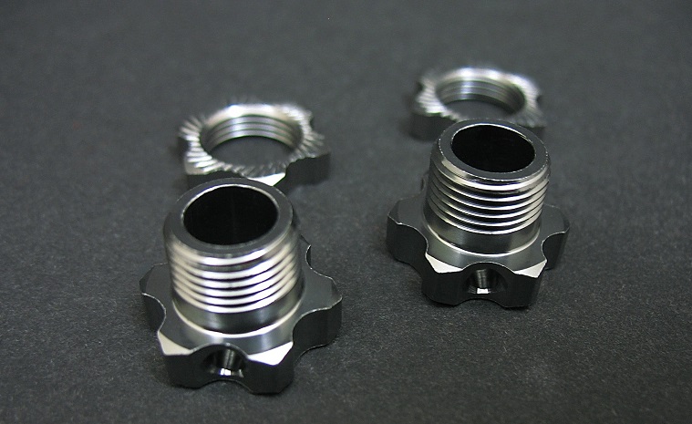 Wheel 17mm Hex.+Nuts (2x)
